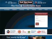 Tablet Screenshot of ccservicesoftampa.com